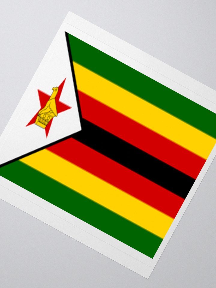 Zimbabwe Flag Sticker | Zimbabwe Bird Design | Durable Vinyl | 3 Sizes product image (4)