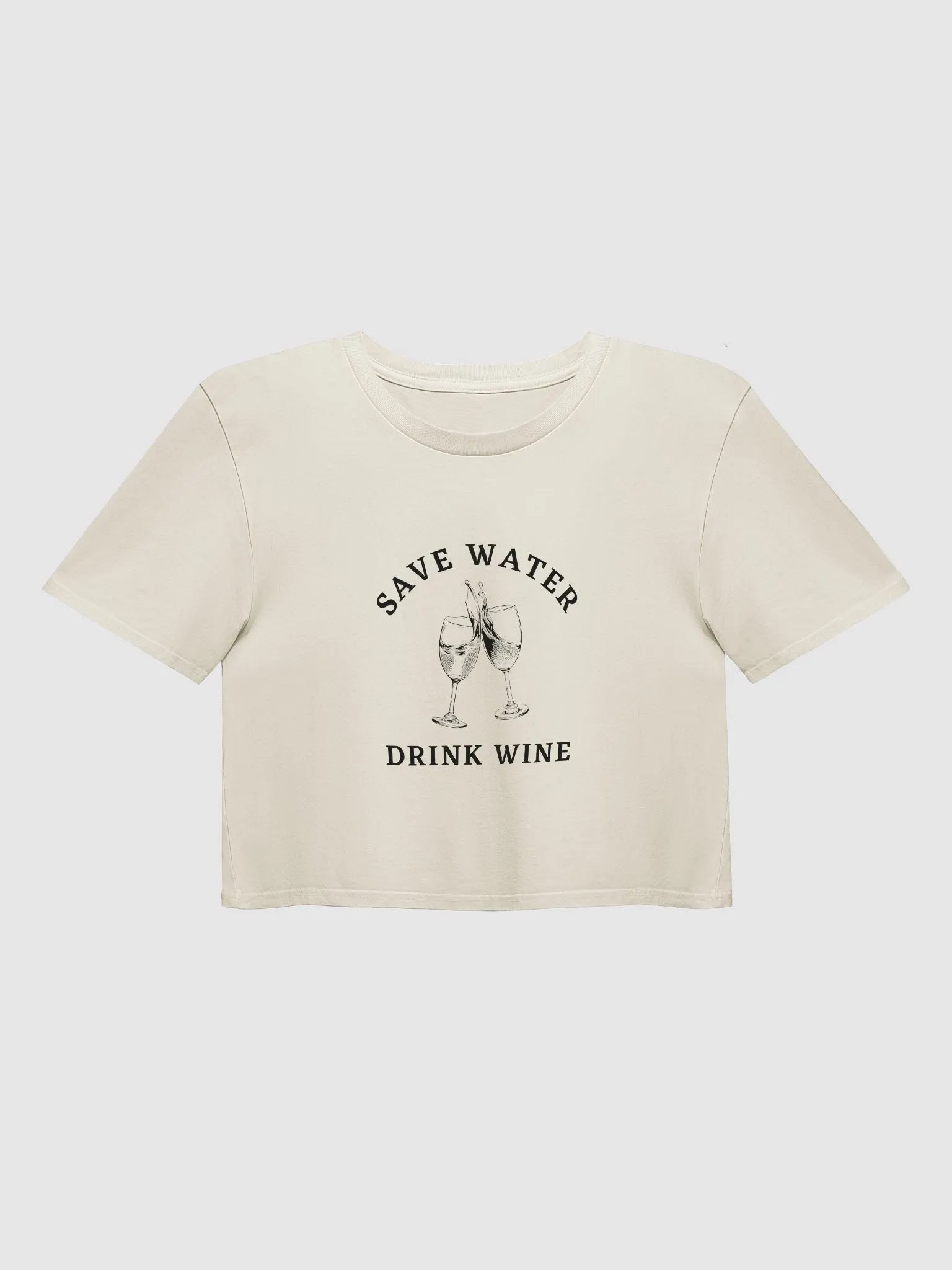 Save Water Drink Wine Crop Top product image (1)
