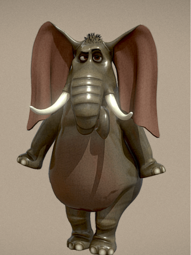 Funny Elephant 3D Model with Dance Animations product image (1)