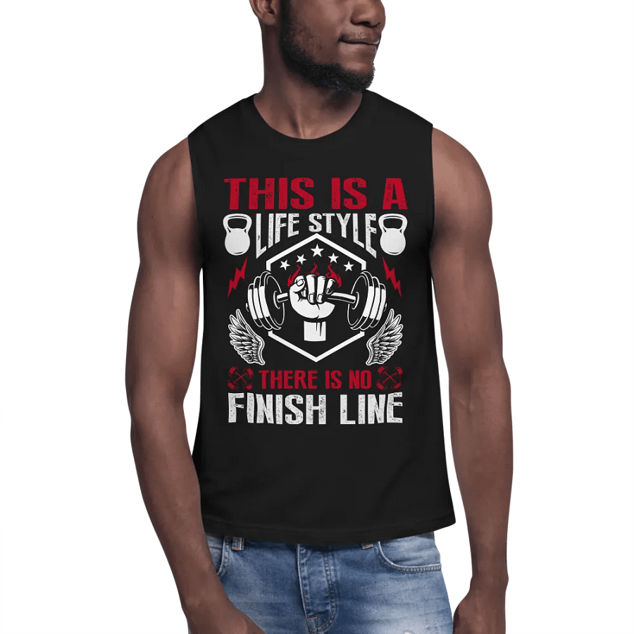 This Is A LifeStyle, There Is No Finish Line Muscle Shirt product image (7)