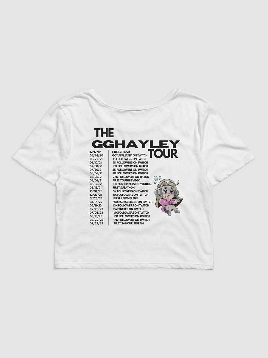 The ggHayley Tour Crop Tee product image (2)