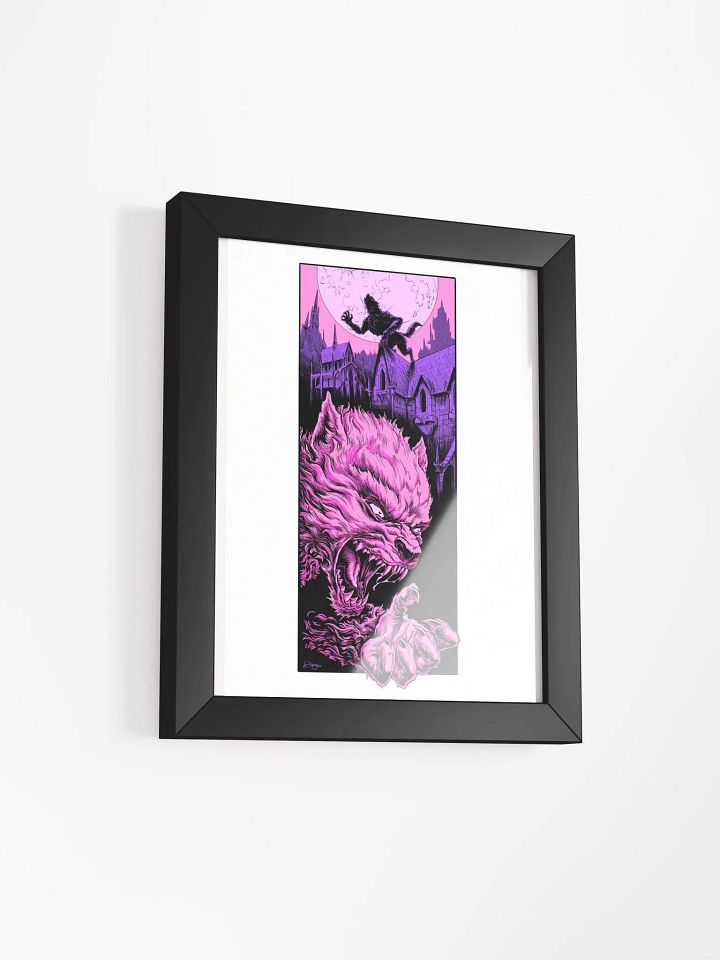 Wolfman Purple Framed Print product image (12)