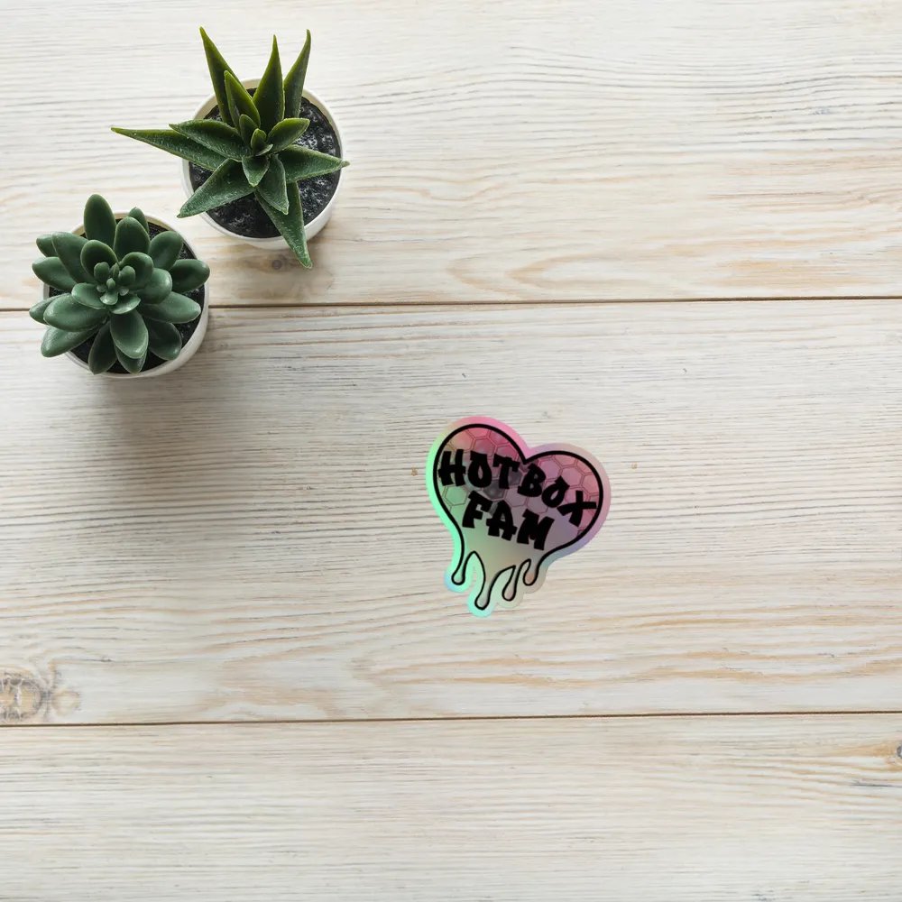 HOT BOX FAM PALE PINK HONEY COMB STICKER product image (10)