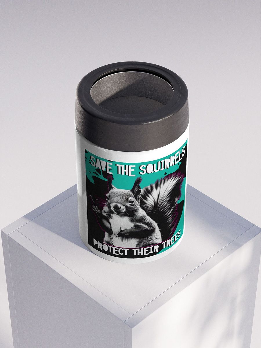 Peaceful Squirrel Stainless Steel Koozie product image (4)
