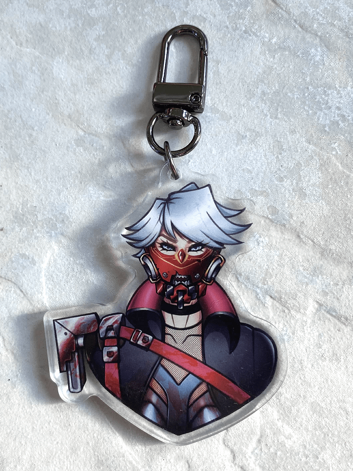 Skull Merchant Acrylic Keychain product image (1)
