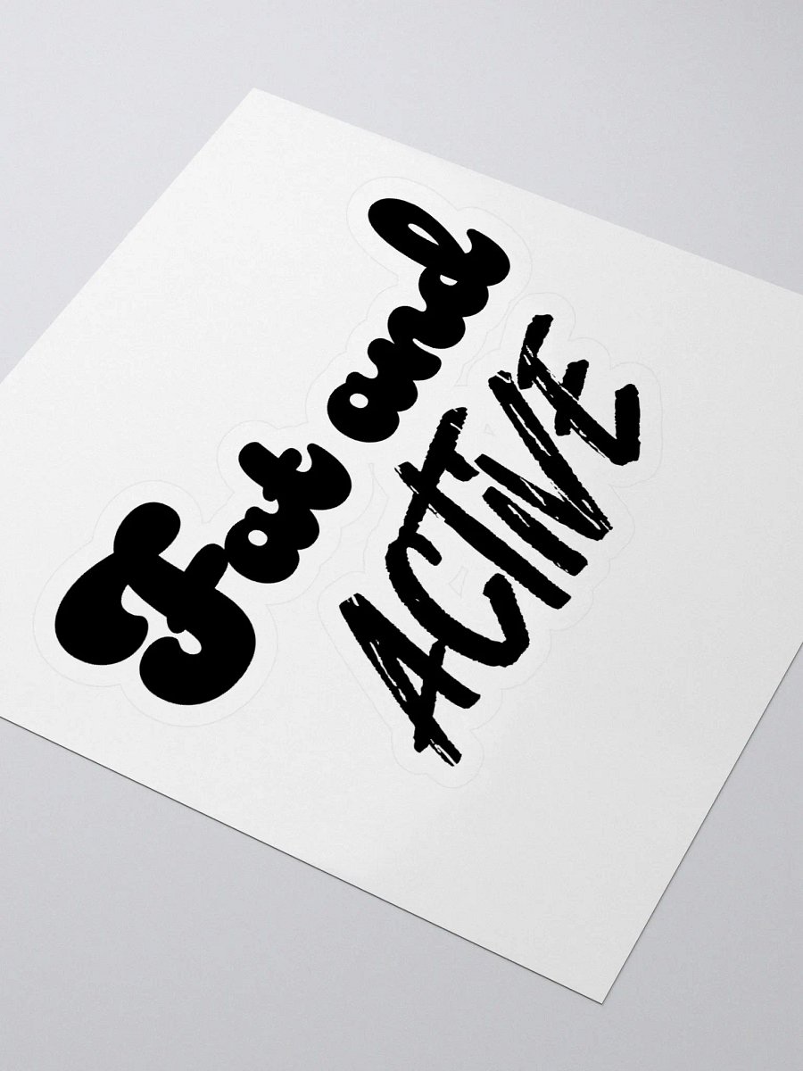Fat and Active Sticker product image (3)