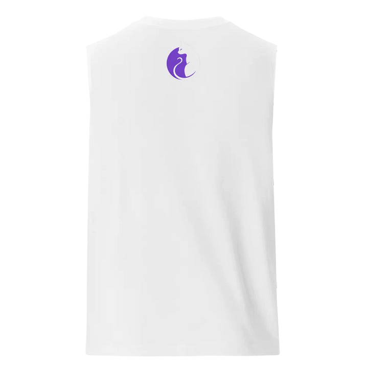 KawaiiKitten Essential Power White Muscle Tank product image (2)