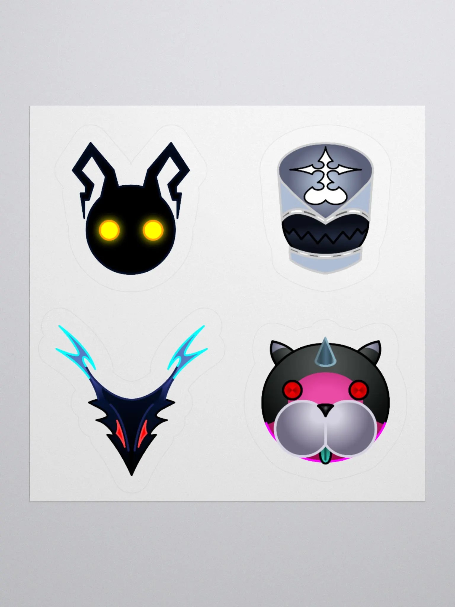 Kingdom Hearts Enemy Mascot Sticker Sheet product image (1)