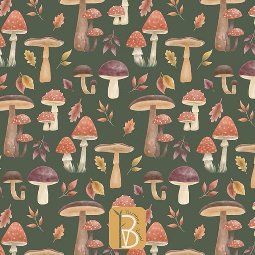 Part of the small mushroom collection with three background colors 🍄✨

#bamboovisual #procreate #procreateart #spoonflower #s...