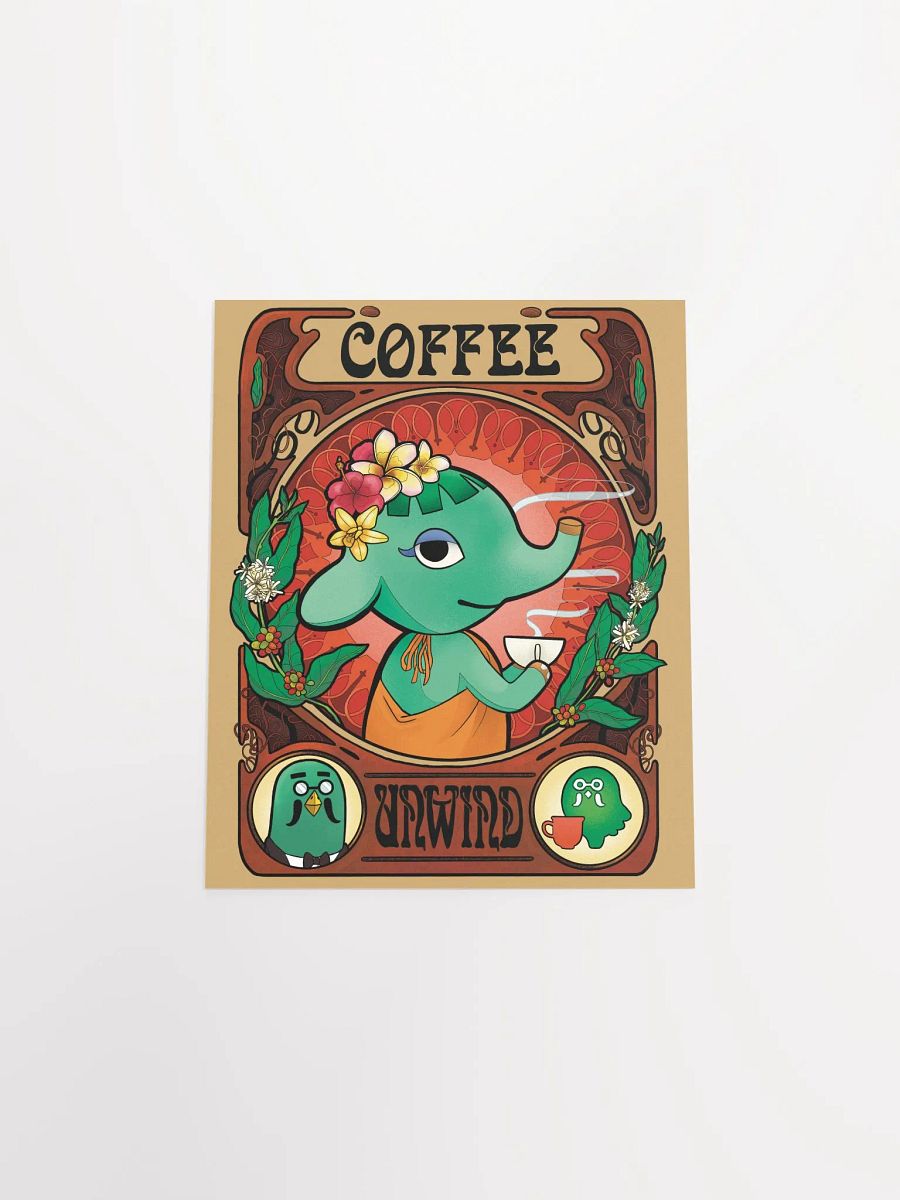 Art Nouveau Coffee-Core Opal Poster product image (12)