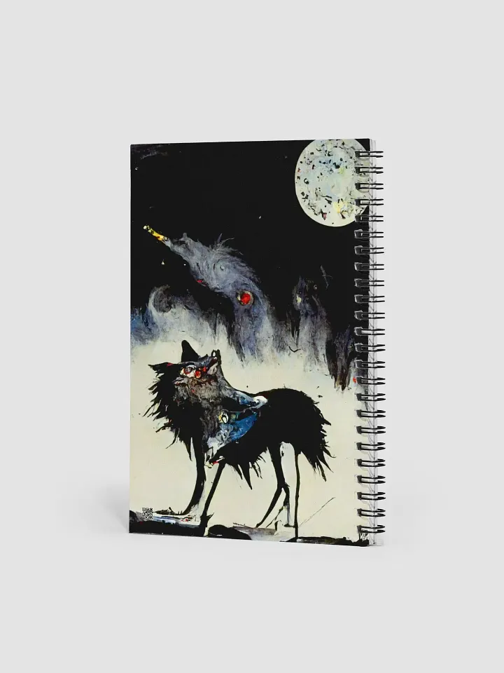 Moonlit Howl Spiral Notebook product image (2)