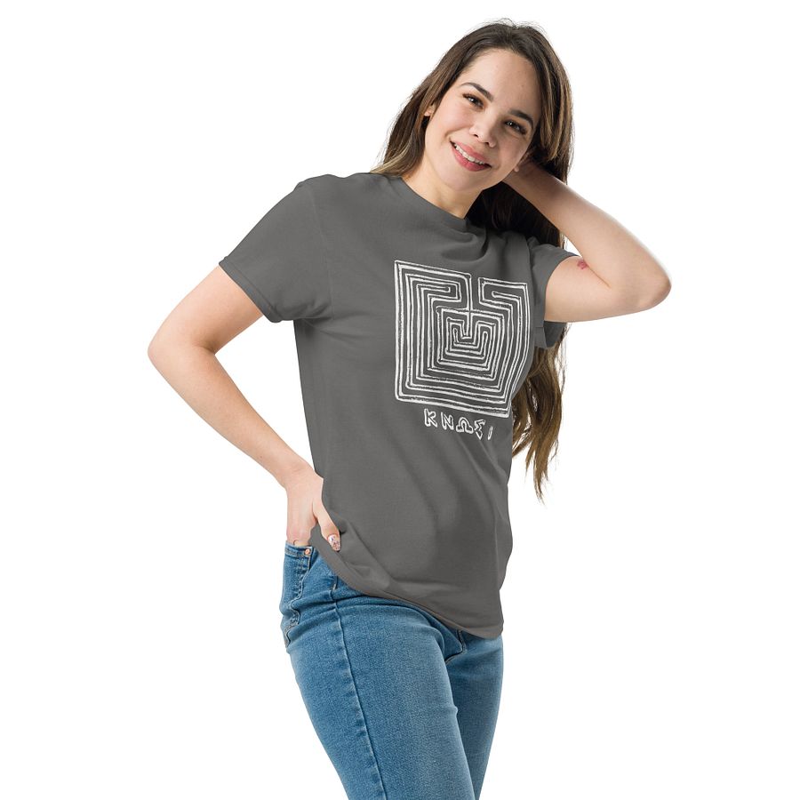 Knossos Labyrinth Authentic Art from 300 BC, Charcoal T-Shirt product image (6)