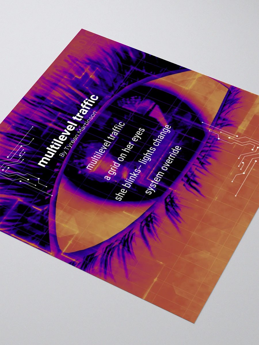 Tech Punk Poetry Sticker product image (9)