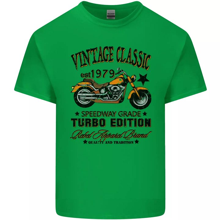 Vintage Classic Motorcycle Motorbike Biker Kids T-Shirt Boys Girls product image (1)