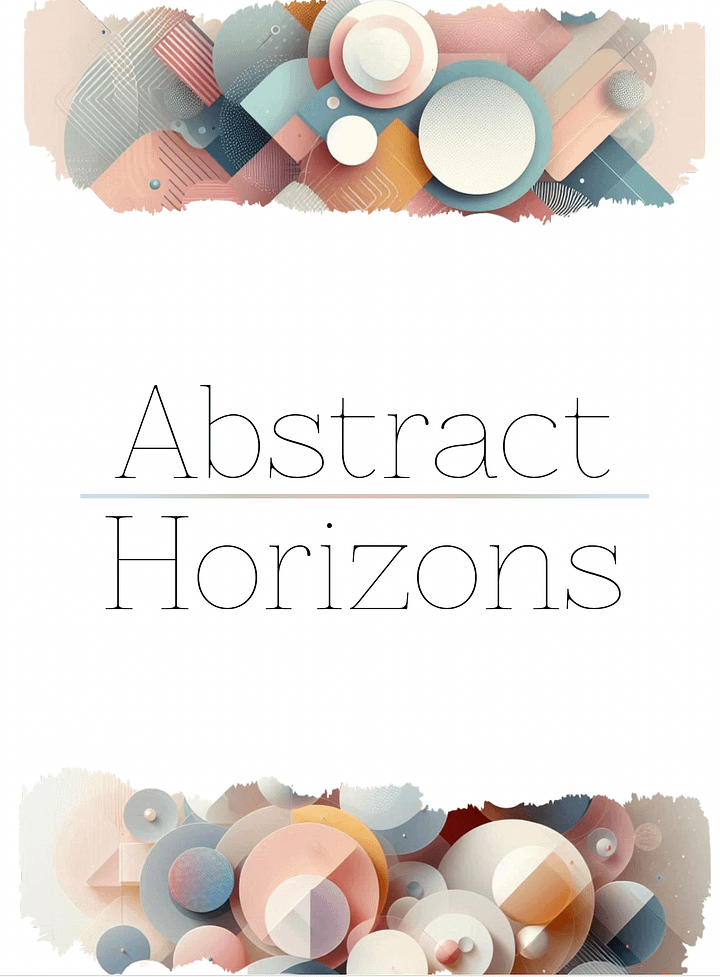 Abstract Horizons - An Undated Yearly Planner - 8.5x11 - Printable product image (1)