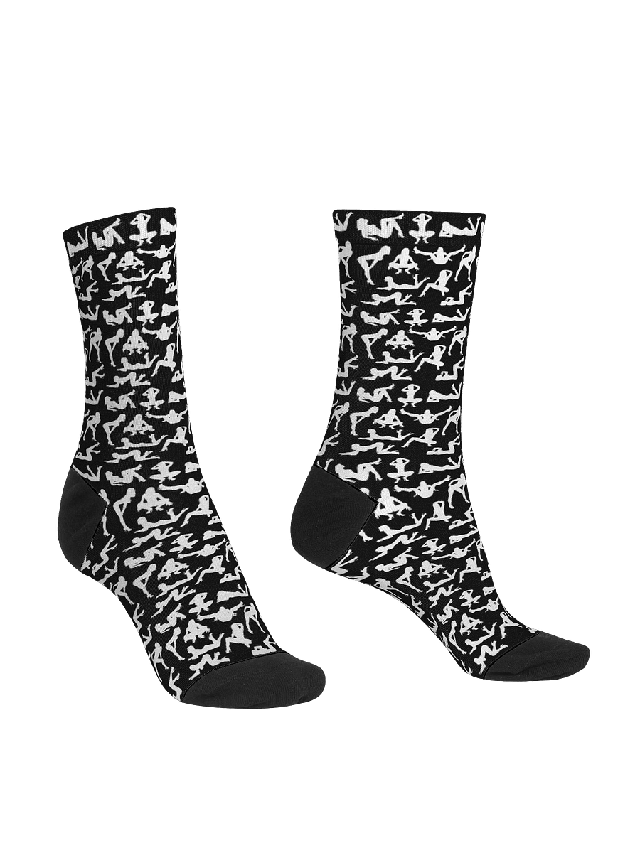 Eco-Chic Floral Fusion | Premium Sustainable Crew Socks product image (4)