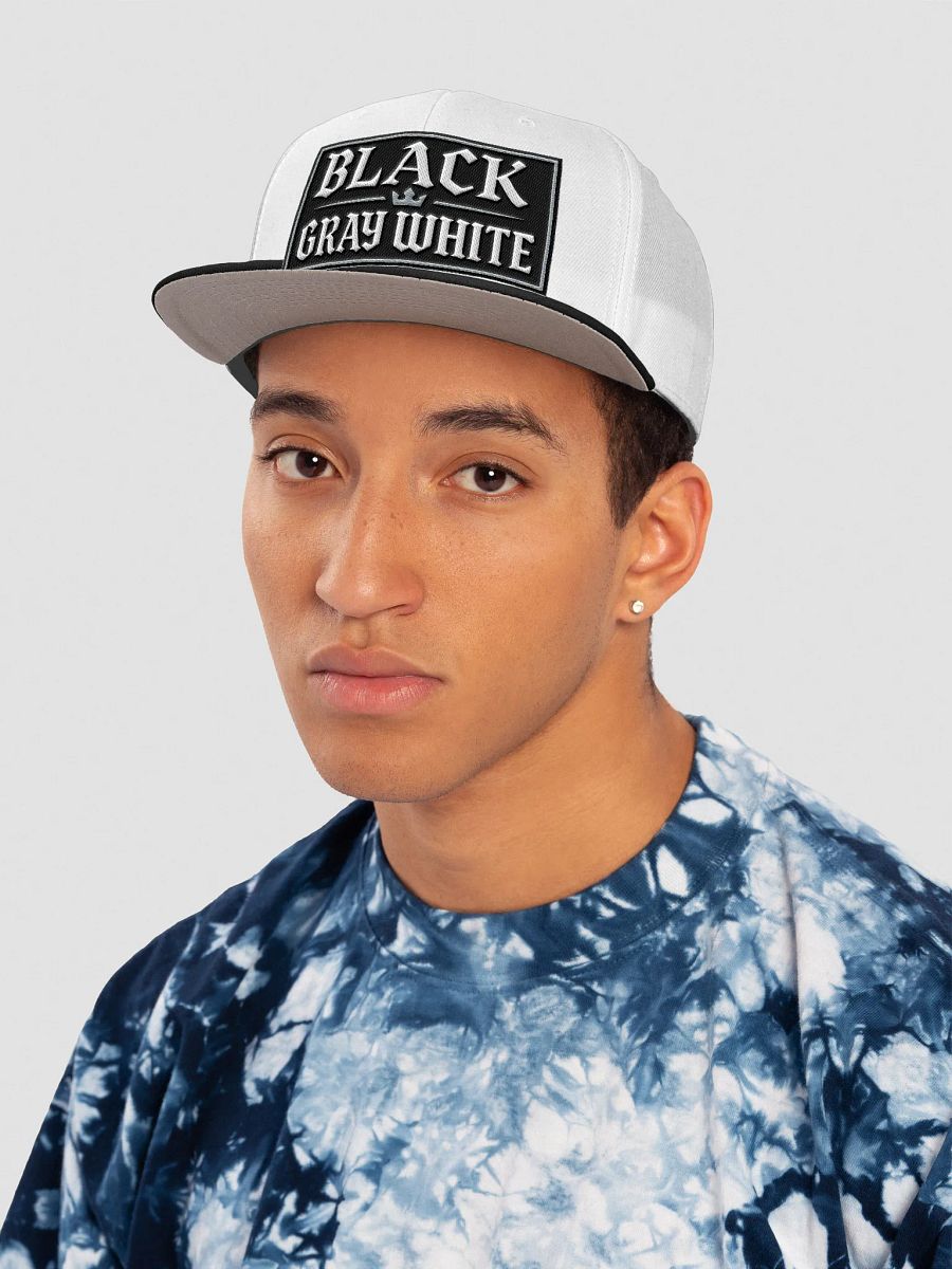 Crowned Monochrome Snapback Cap product image (6)