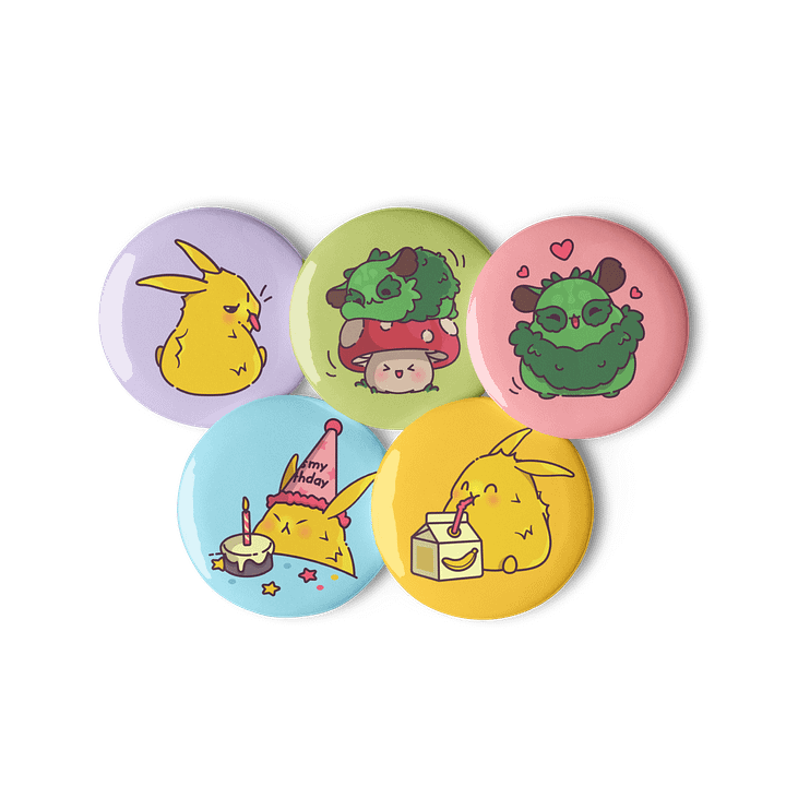 Raiden & Moku Pin Button Set product image (3)