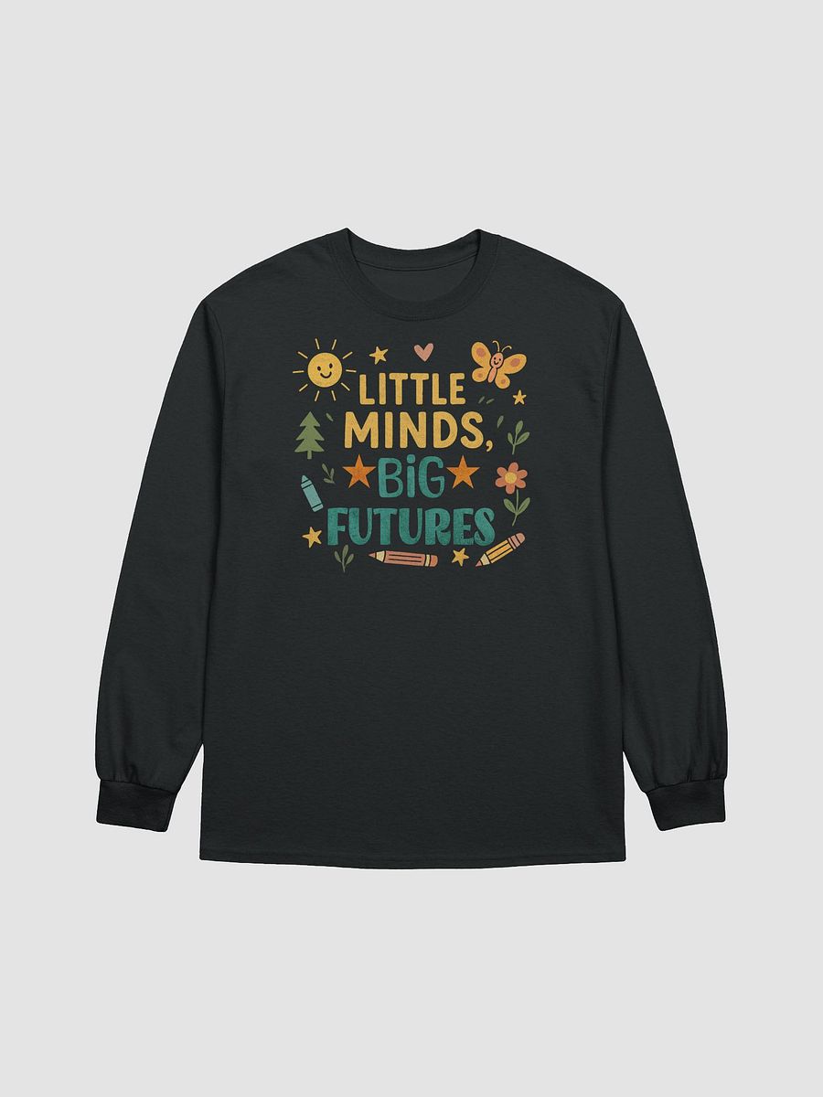 Little Minds Big Futures Long Sleeve – Retro Preschool Teacher Shirt product image (6)
