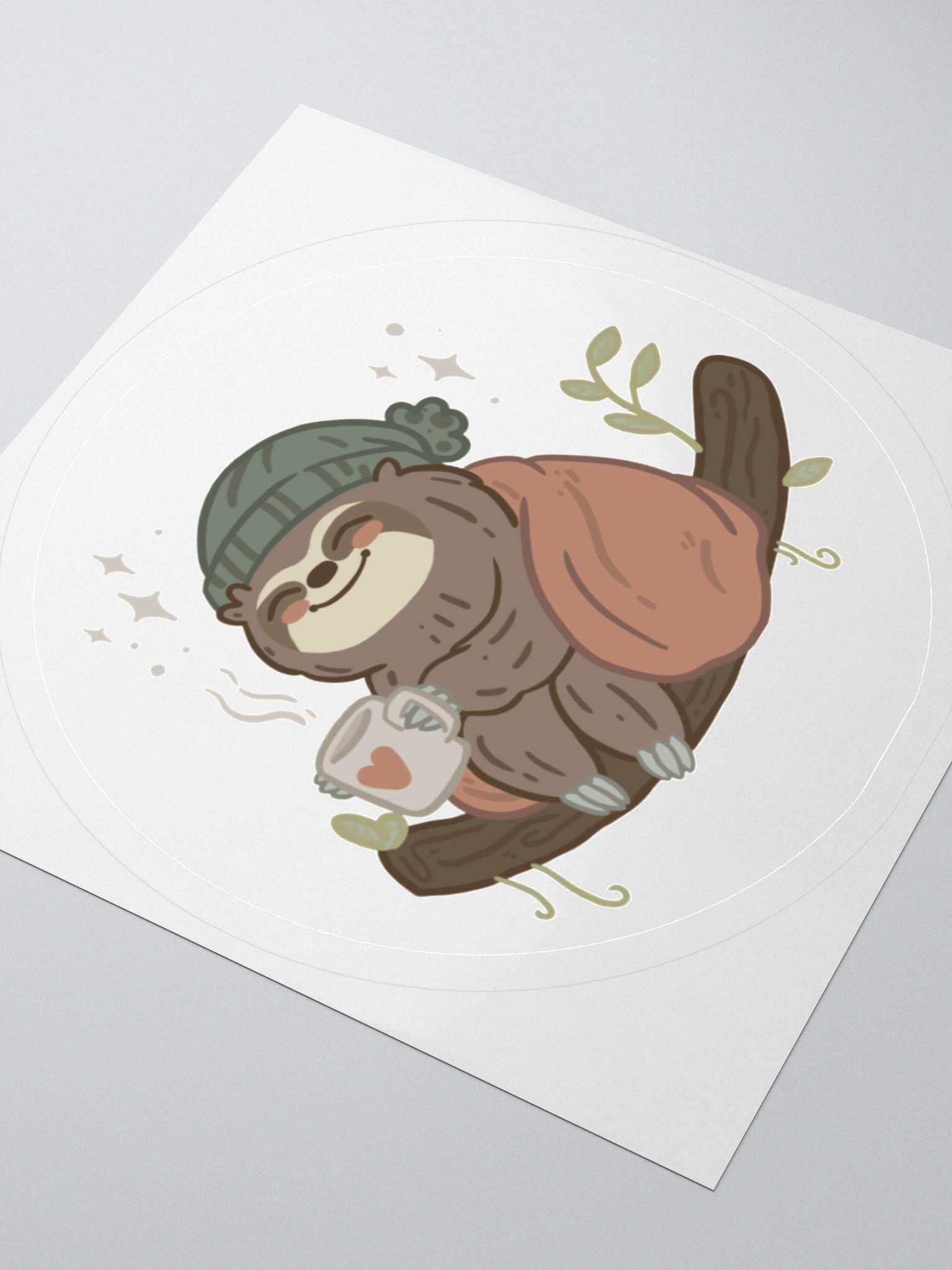 Cozy Sloth Sticker product image (9)