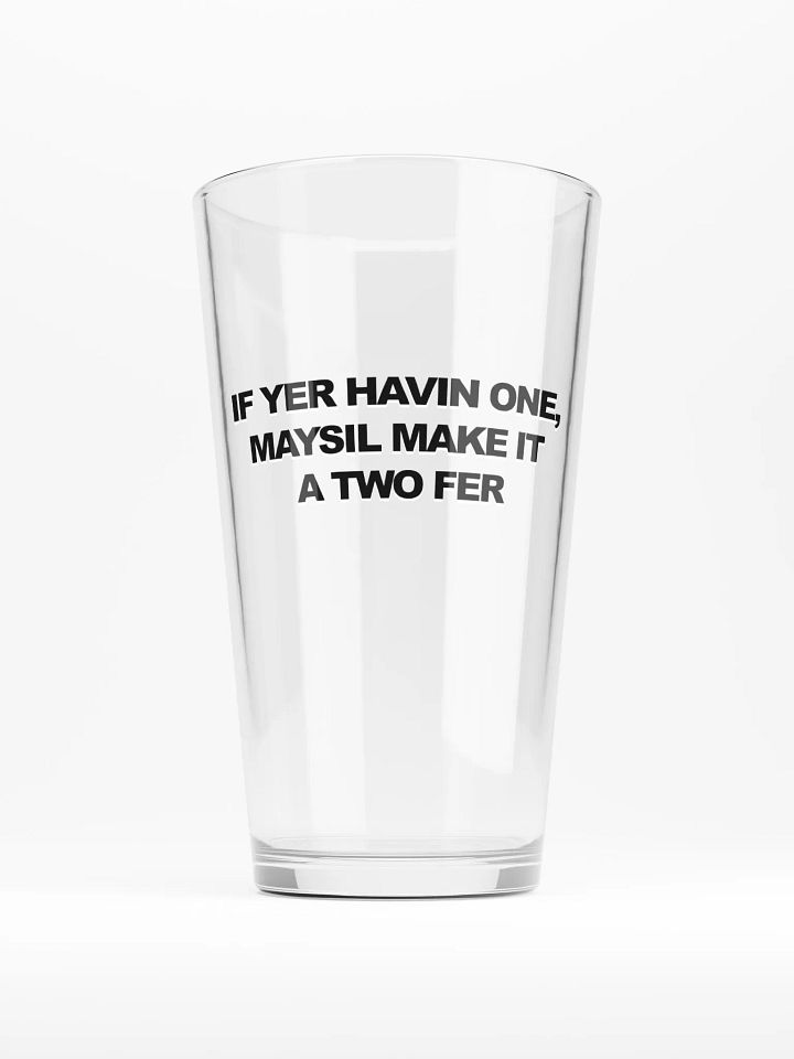 TWO FER Pint Glass product image (1)