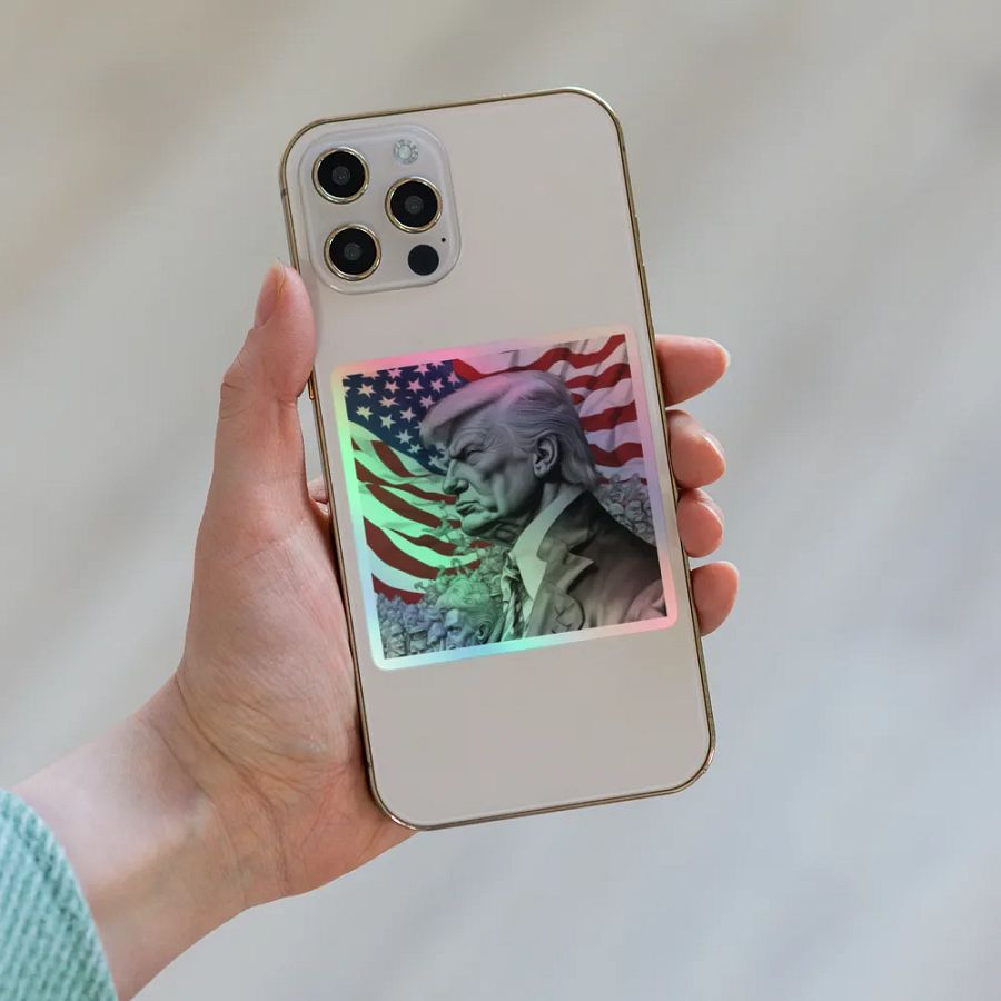 Patriotic Leader Holographic Sticker product image (8)