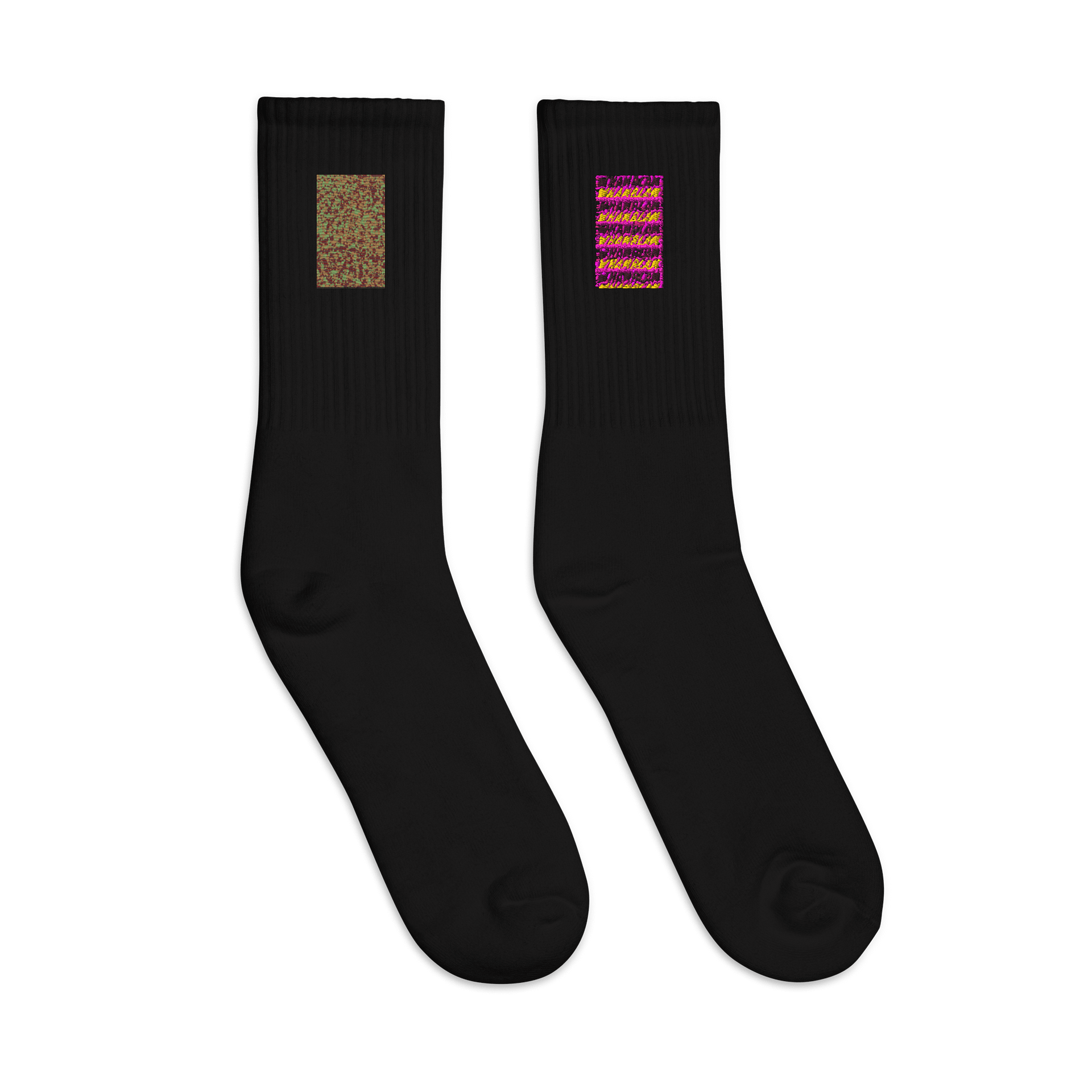 Pixelated Camo Delight Crew Socks product image (3)