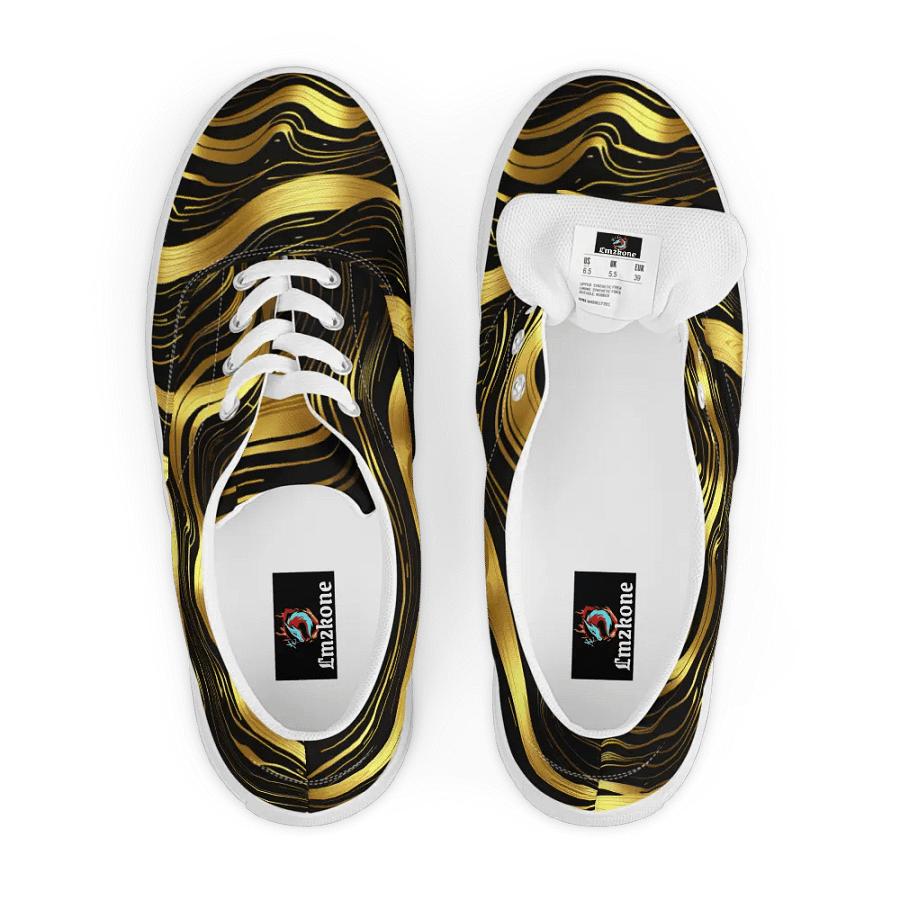 Golden Wave - Lace-Up Canvas Shoes product image (8)