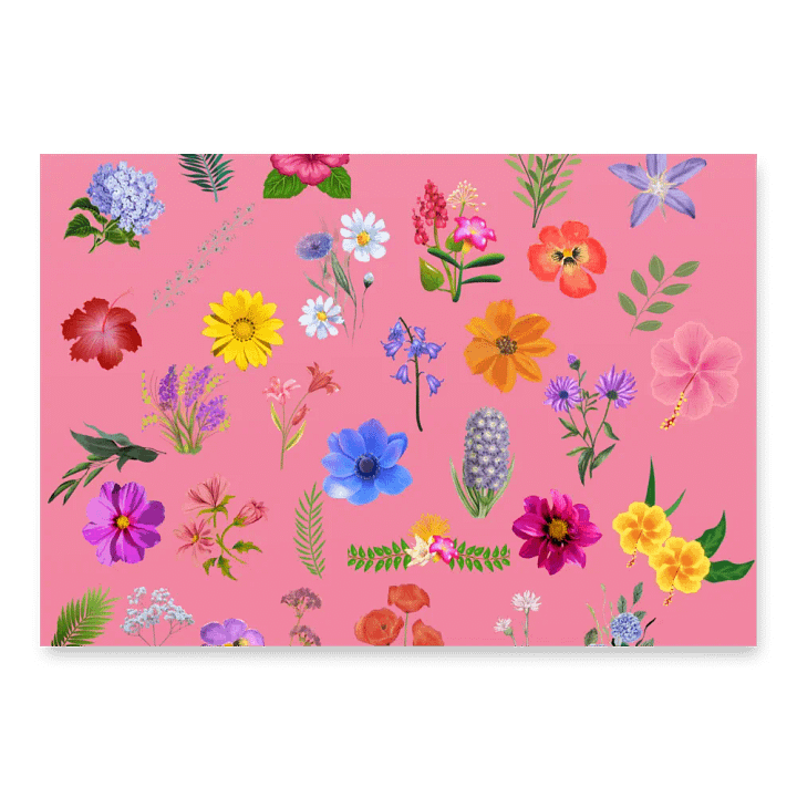 English Flora Wrapping Paper product image (1)