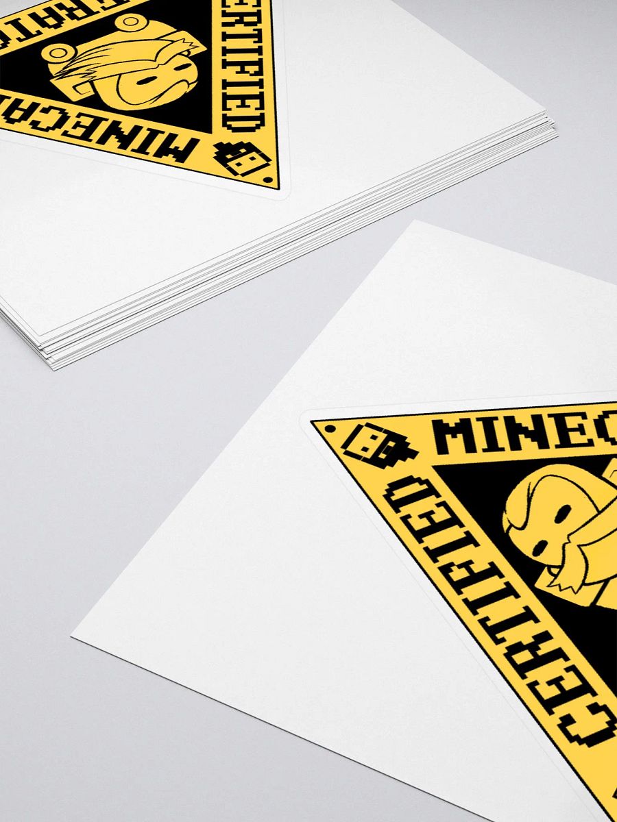 MINECART CERTIFICATION TRIANGLE (Sticker) product image (4)