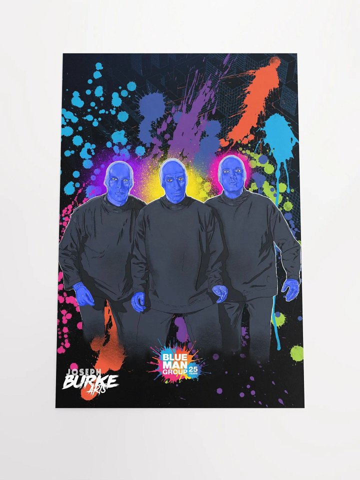 Blue Man Group's 25th Anniversary 12x18 Fine Art Print product image (1)