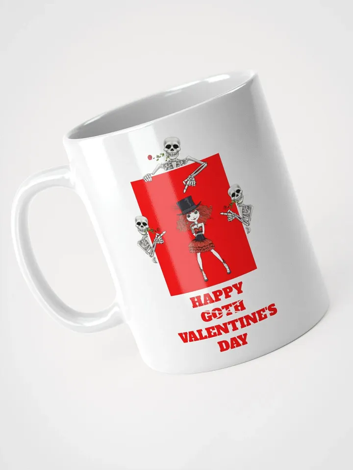 Happy Goth Valentine's Day White Mug product image (3)