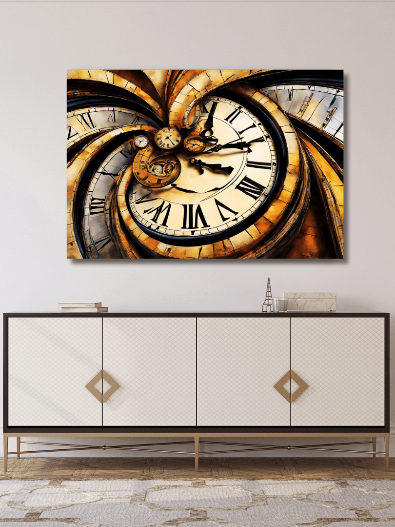 Time Confusion-8 | Canvas Artistic Wall Painting product image (3)
