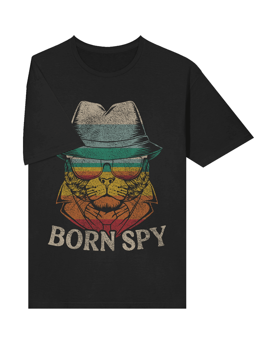 Born Spy Retro Cat T-Shirt product image (30)