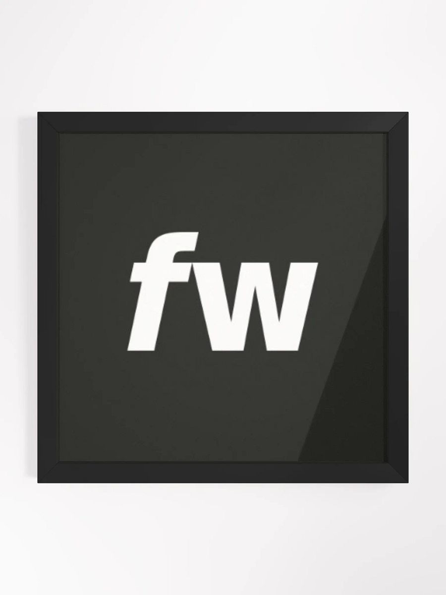 Bold FW Letters Matte Poster product image (1)