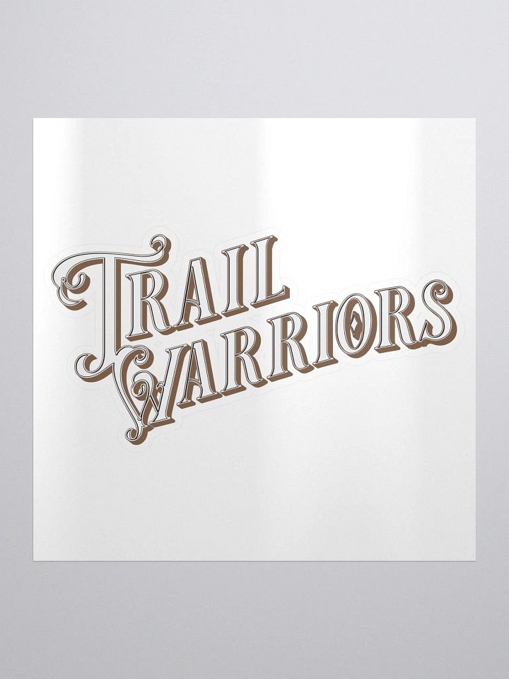 Brown Classic Trail Warriors Emblem Sticker product image (1)