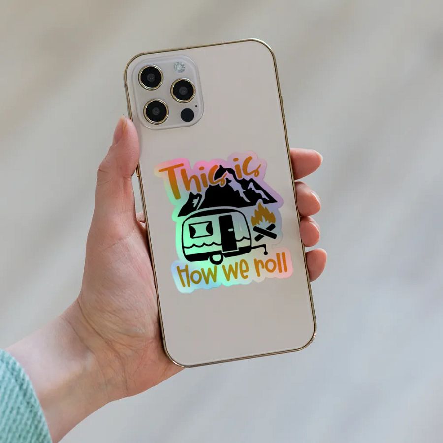 This is How We Roll Camper Holographic Sticker Pack product image (8)