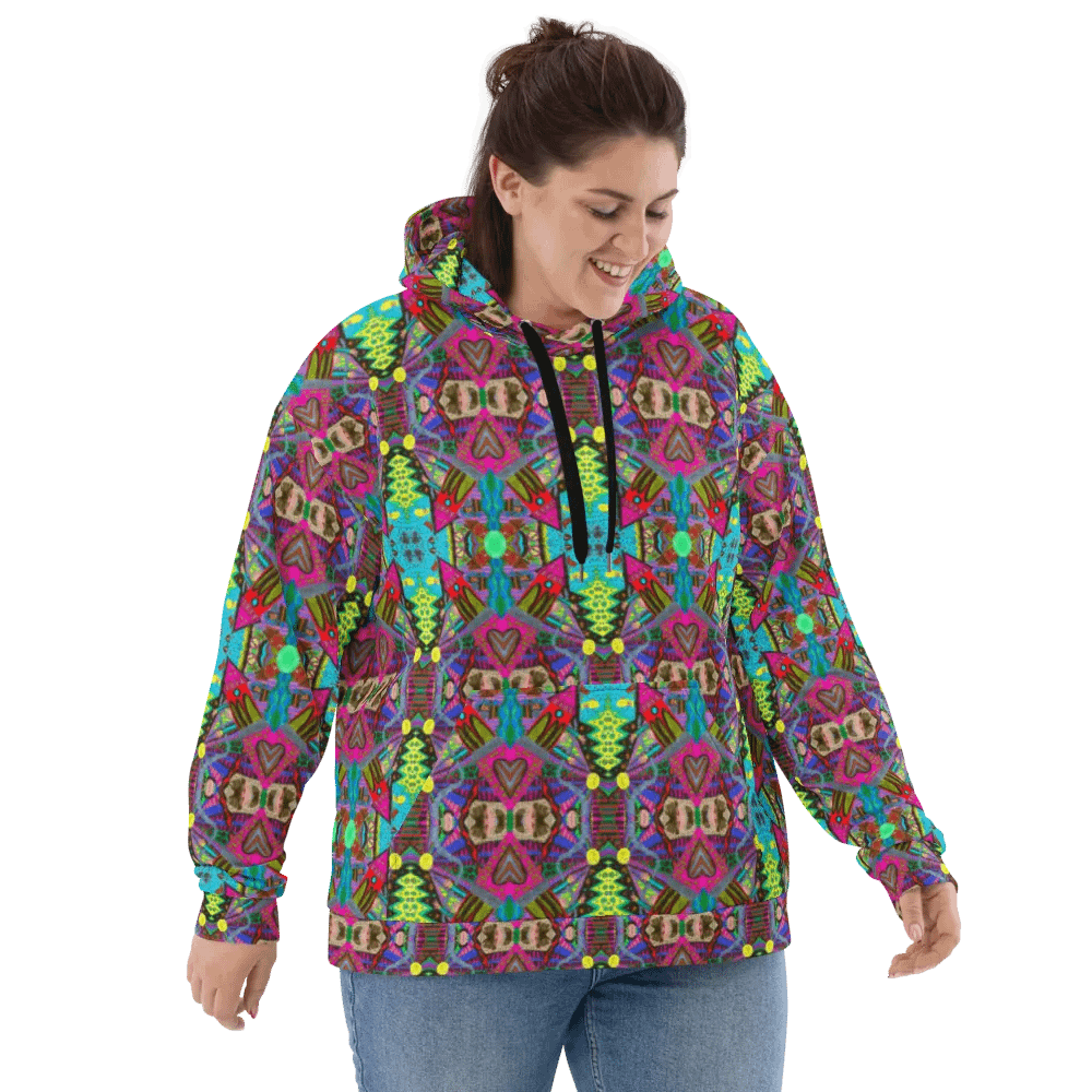 Abstract Doodle Art Tower Moment Unisex Pull Over Hoodie product image (3)