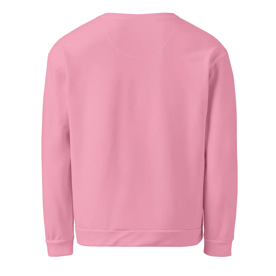 Plain Bubblegum Pink Soft Summer Unisex Recycled Polyester Heavyweight Premium Sweatshirt by Treasure Pie product image (3)