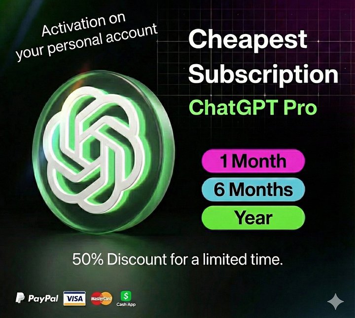 ChatGPT Pro Activation on Your Personal Account + Full Feature Breakdown (Pro & Agent Mode) product image (1)