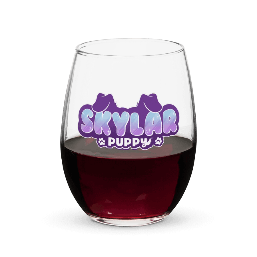 SkylarPuppy Wine Glass product image (5)