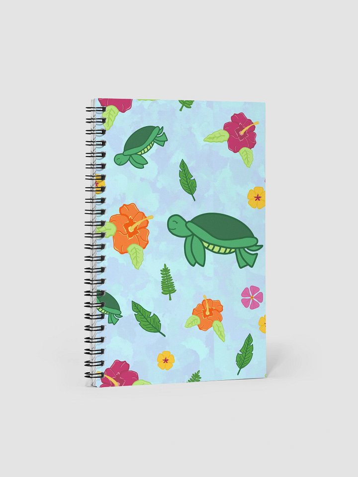 Tropical Turtle Pattern Spiral Journal product image (2)