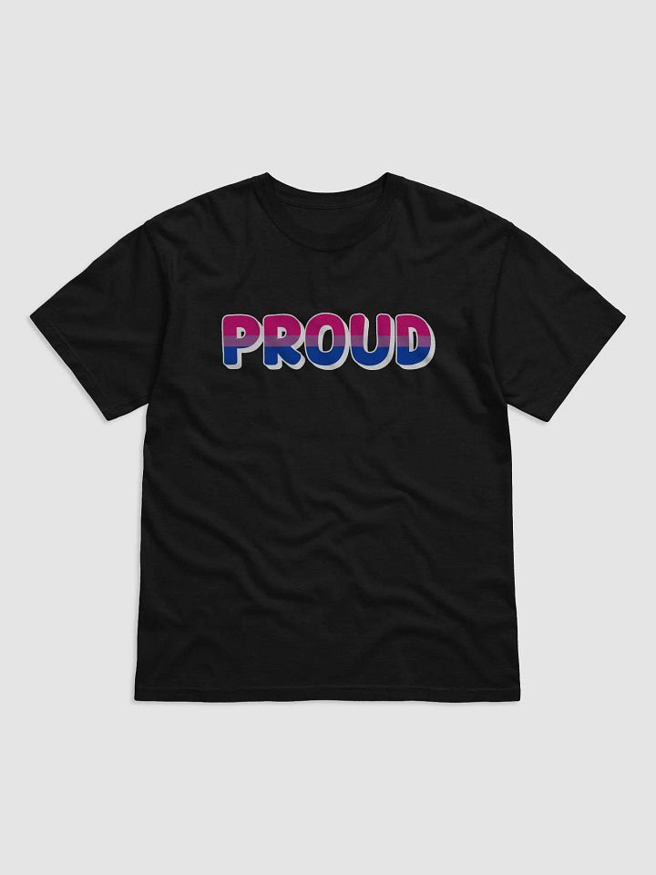 The 'PROUD bi' T-Shirt - Black product image (1)