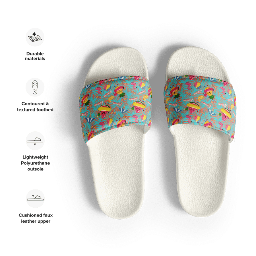 Funny Floaties Summer Hawaiian Men's Slides product image (3)