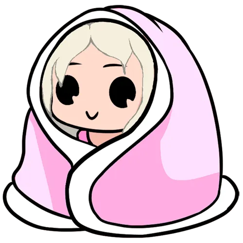 Blanky Emote - Blonde Hair, Fair Skin, Green Eyes product image (1)