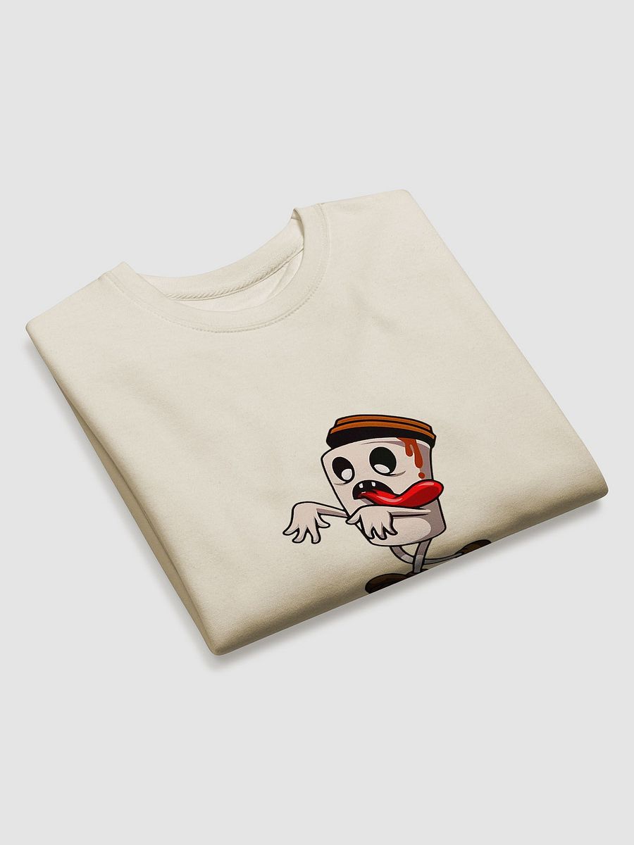 Surprised Coffee Cup Cartoon Premium Sweatshirt product image (3)
