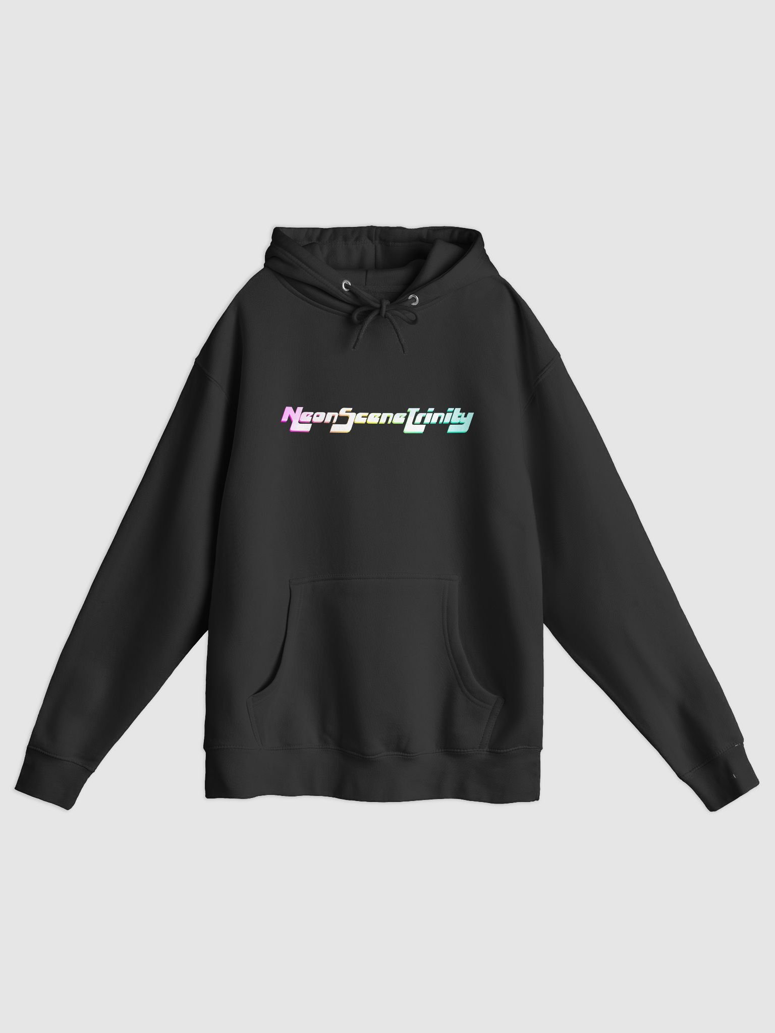 Neon Scene Trinity Logo Hoodie (Black) product image (1)