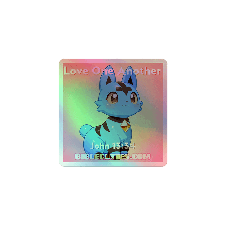 Bible Cuties Rachel - Love One Another Holographic Sticker product image (1)