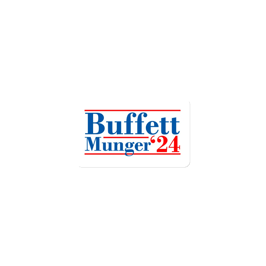 Buffett Munger '24 - Magnet, White product image (1)