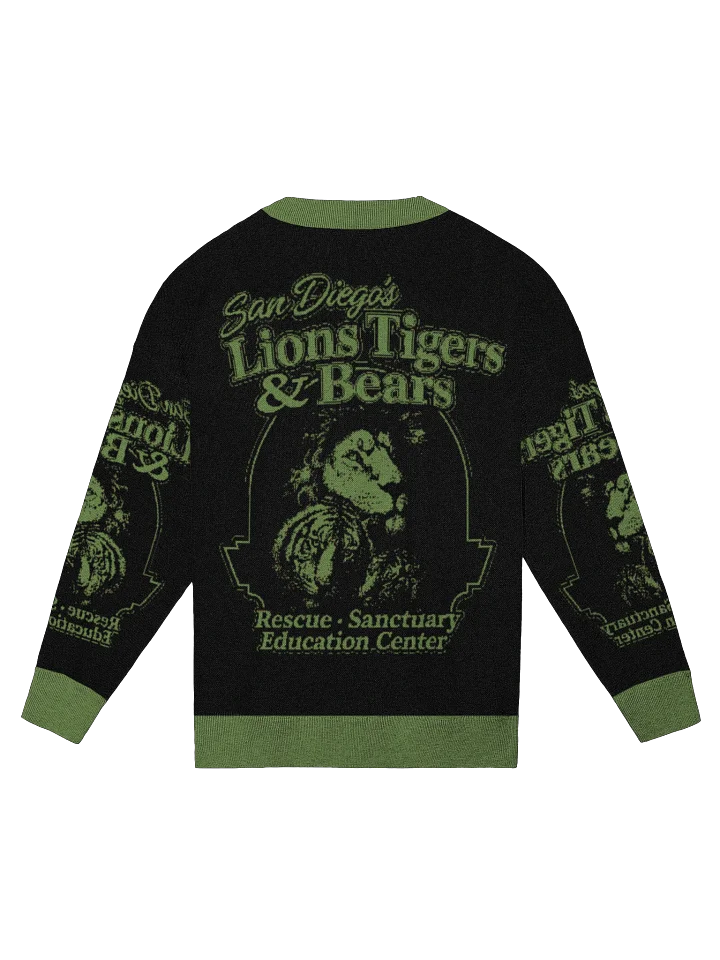 LTB Logo Oversized Knit Sweater (black/green) product image (7)
